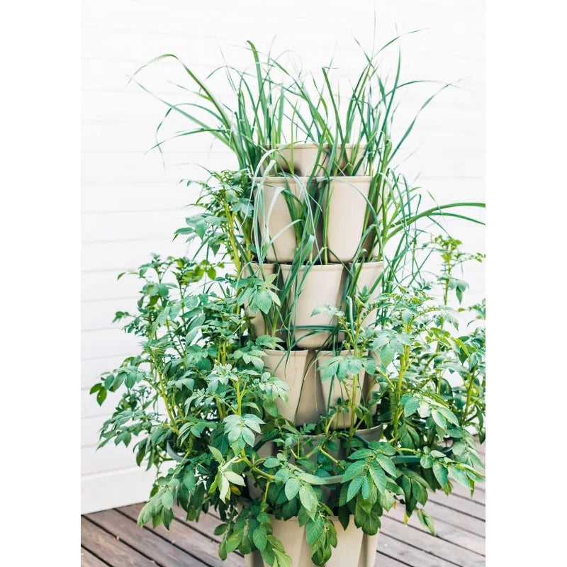 Greenstalk Patented Large 5 Tier Vertical Garden Planter with Patented Internal Watering System