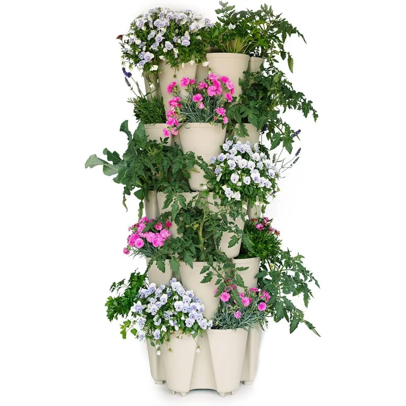 Greenstalk Patented Large 5 Tier Vertical Garden Planter with Patented Internal Watering System