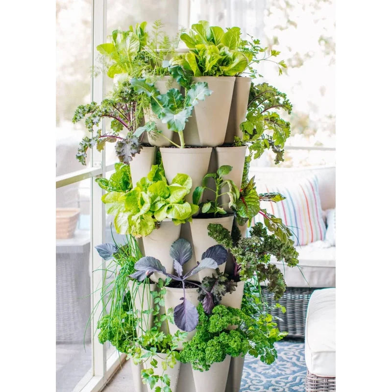 Greenstalk Patented Large 5 Tier Vertical Garden Planter with Patented Internal Watering System